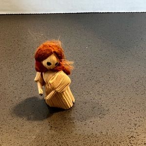 Vintage Mini Corn Husk Doll 2”